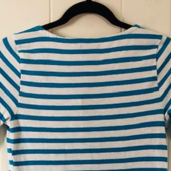 Gap Womens Dress Cotton Striped Mini with Lace-up Front Small - Picture 6 of 8
